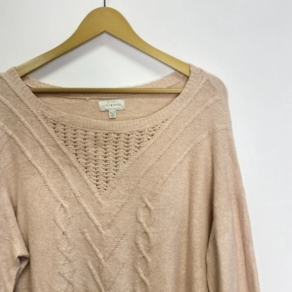 Lucky Brand Champagne Cream Soft Sweater - Picture 4 of 10